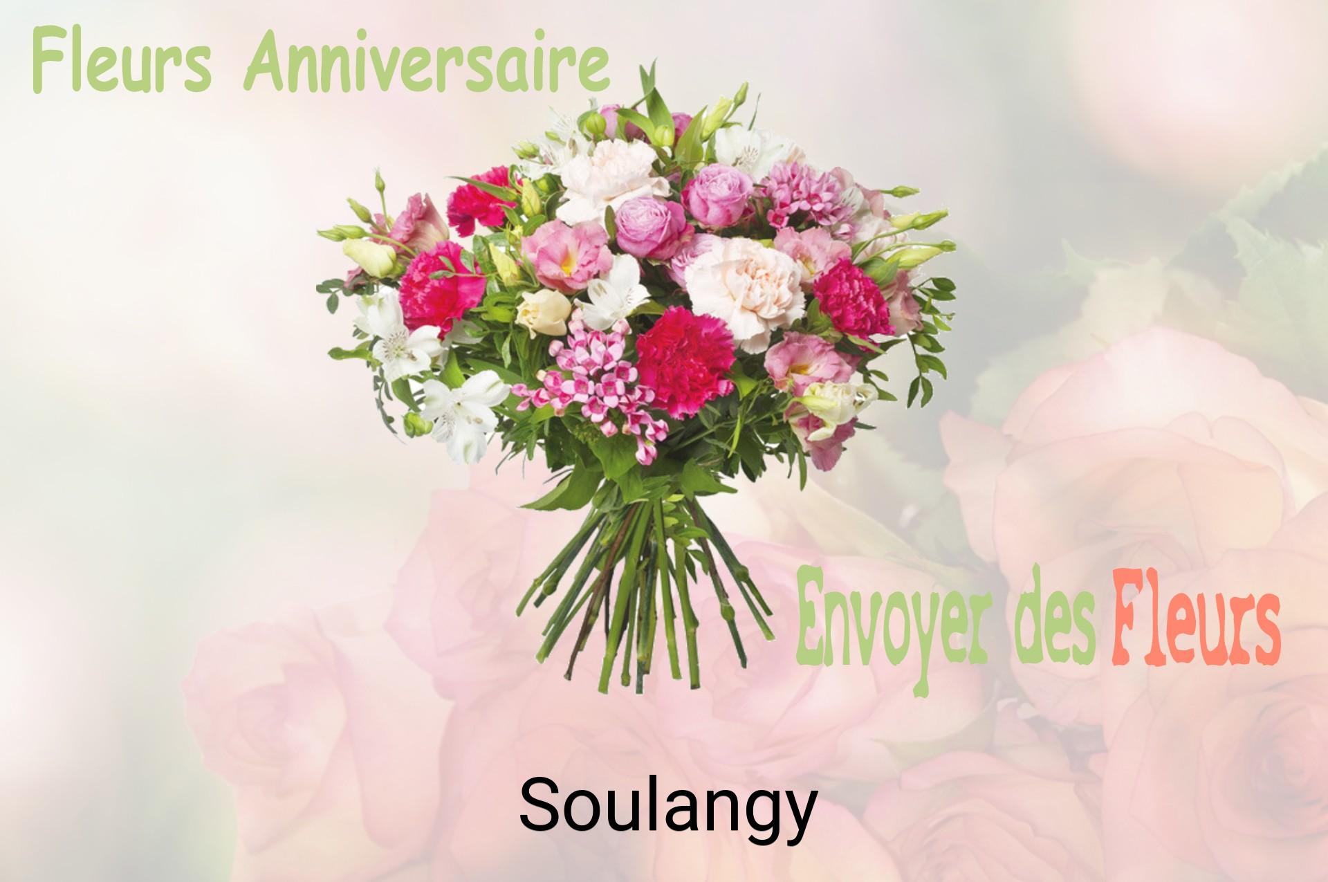 Bouquet de fleurs d’anniversaire livré à Soulangy